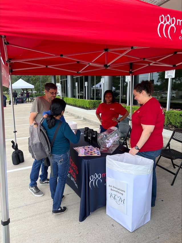 Members Choice Credit Union held its &ldquo;Gather, Get, Give&rdquo; event Nov. 5, where the community was invited to &ldquo;gather,&rdquo; &ldquo;get&rdquo; their confidential documents shredded, and &ldquo;give&rdquo; a donation to Katy Christian Ministries. About 1,780 pounds of food were gathered and donated.