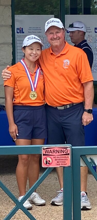 Seven Lakes&rsquo; Maelynn Kim won the Class 6A individual golf state tournament by shooting four under for the tournament.