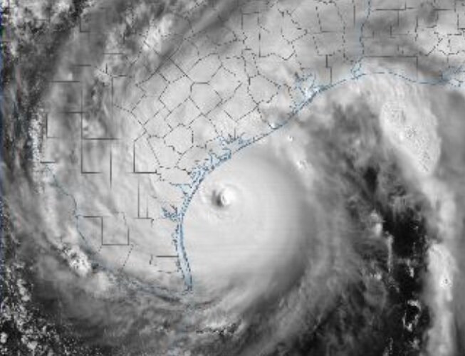 Nobody wants a repeat of Hurricane Harvey, shown in in this 2017 satellite image.