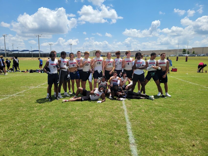 Tompkins qualified for the state 7-on-7 tournament at their home state qualifying tournament.