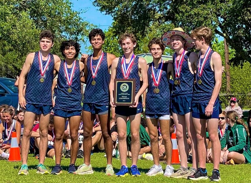 The Tompkins boys finished in first place at the District 19-6A meet.