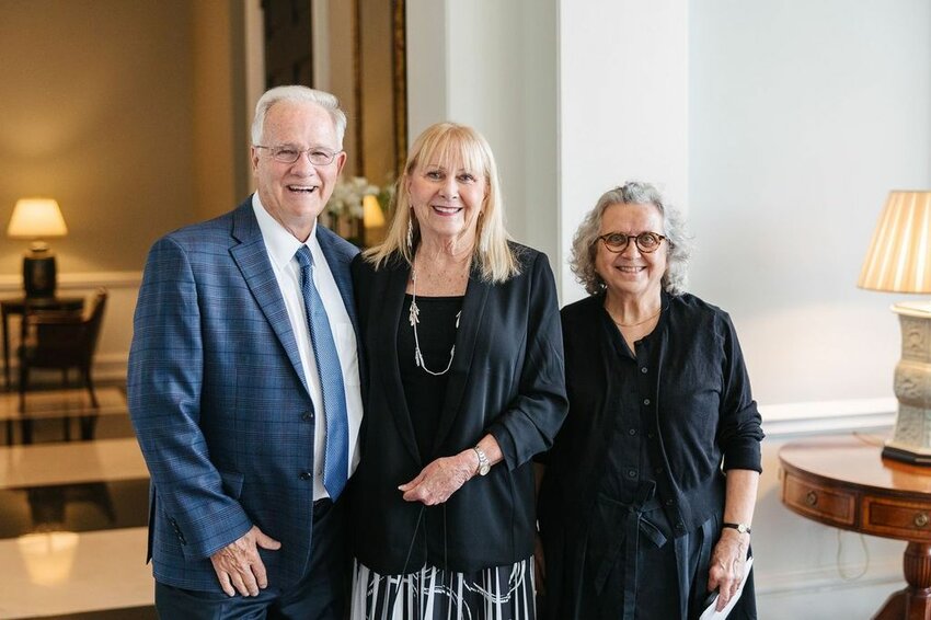 Dr. Phil Bedient with his wife Cindy and CPC&rsquo;s President and CEO Mary Anne Piacentini.