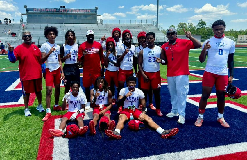 Royal qualified for the state 7-on-7 tournament at the Hardin-Jefferson State Qualifying Tournament.