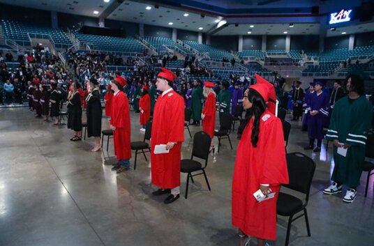 Katy ISD celebrated the graduation of 112 seniors in winter ceremonies on January 23 at the Merrell Center, 6301 S. Stadium Lane in Katy.