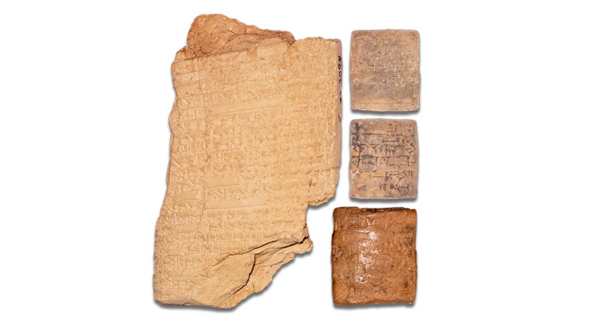 The Bible Seminary&rsquo;s museum at 2655 S. Mason in Katy has opened its newest exhibit, &ldquo;The World of Abraham,&rdquo; featuring these cuneiform tablets from ancient Mesopotamia.