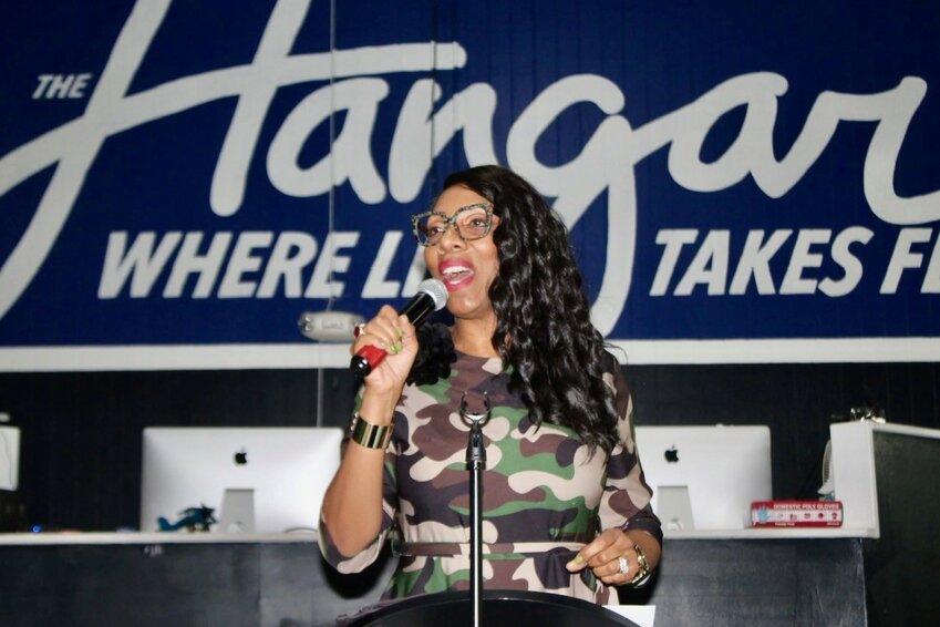 Latonia Moore was the keynote speaker celebrating Black History Month, held at the Hangar Unity Center, 4010 Fourth Street in Brookshire, on February 22. Moore, a Brookshire native, served in the Armed Forces for eight years. Her service extends to the federal government where she worked in finance and administration. Moore is a pastor in San Antonio, where she resides with her husband of 36 years.