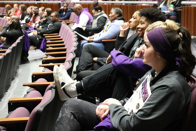 More than a hundred female student-athletes, coaches, athletic directors and community members attended the National Girls &amp; Women in Sports Conference during the week of February 19, held Morton Ranch High School, 21000 Franz Road in Katy.
