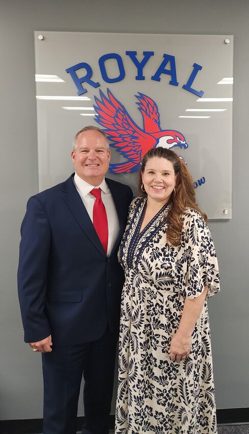Doug Foster (left) will become the new Athletic Director for Royal ISD, the district announced on May 2. Foster and his wife moved to the Pattison area from Corpus Christi.