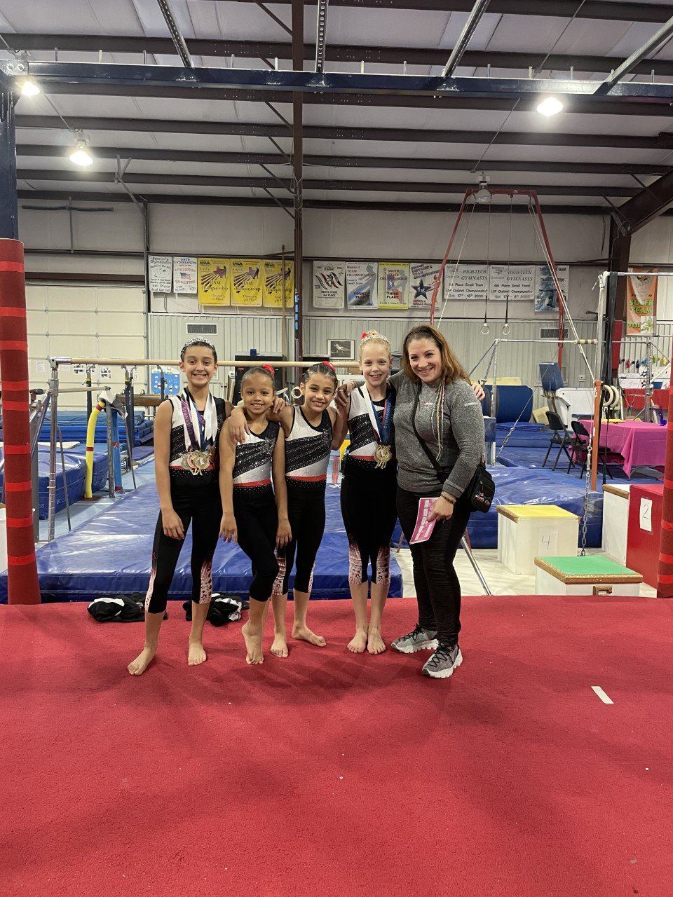 Xcel Silver Team Earns Silver Medal At Texas State South Gymnastics