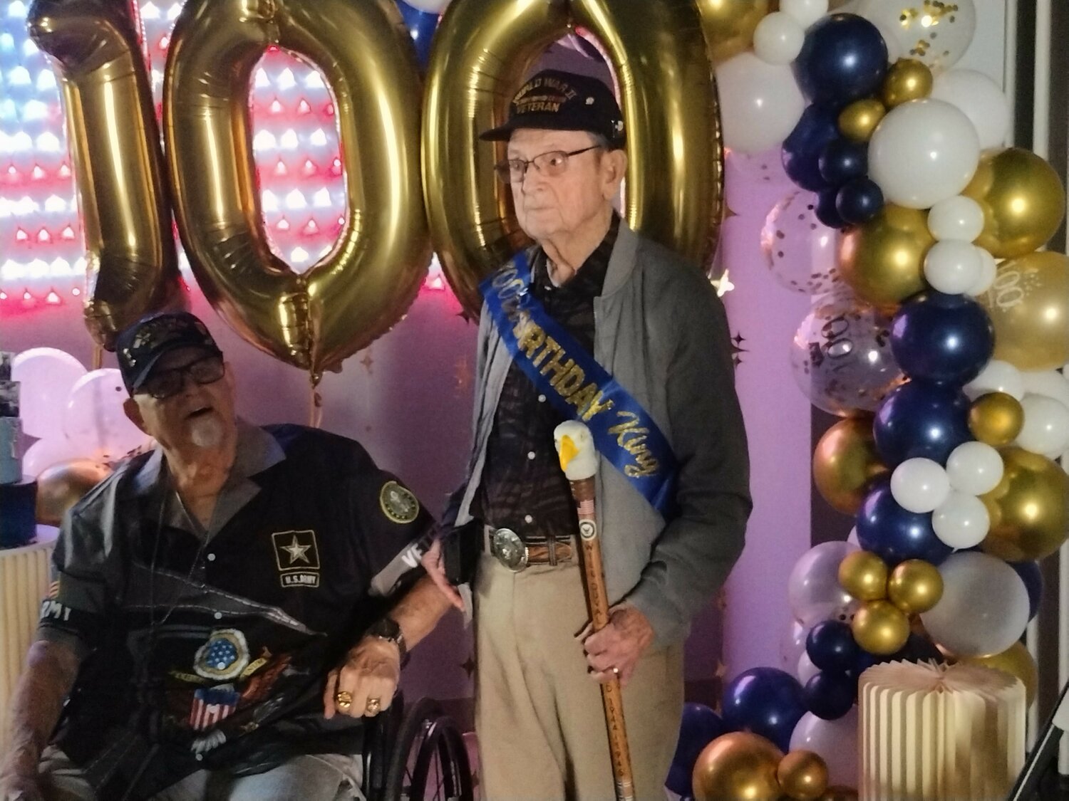 Katy VFW honors WWII vet Will Duvall on his 100th birthday - Katy Times