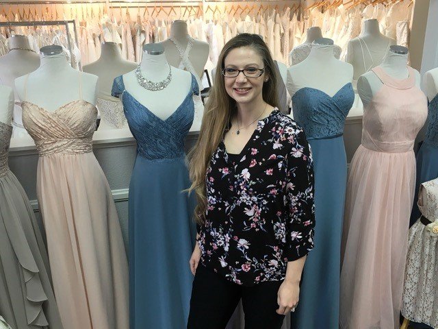 bridesmaid dresses livingston Stevie Elegant Square Neckline Slit Chiffon Bridesmaid Dresses, Lilac main image 0