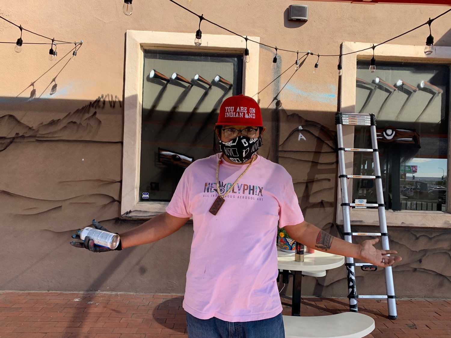 Area artist Saba talks about his diverse mural going up on the wall at the Las Cruces taproom of T or C Brewing Company.