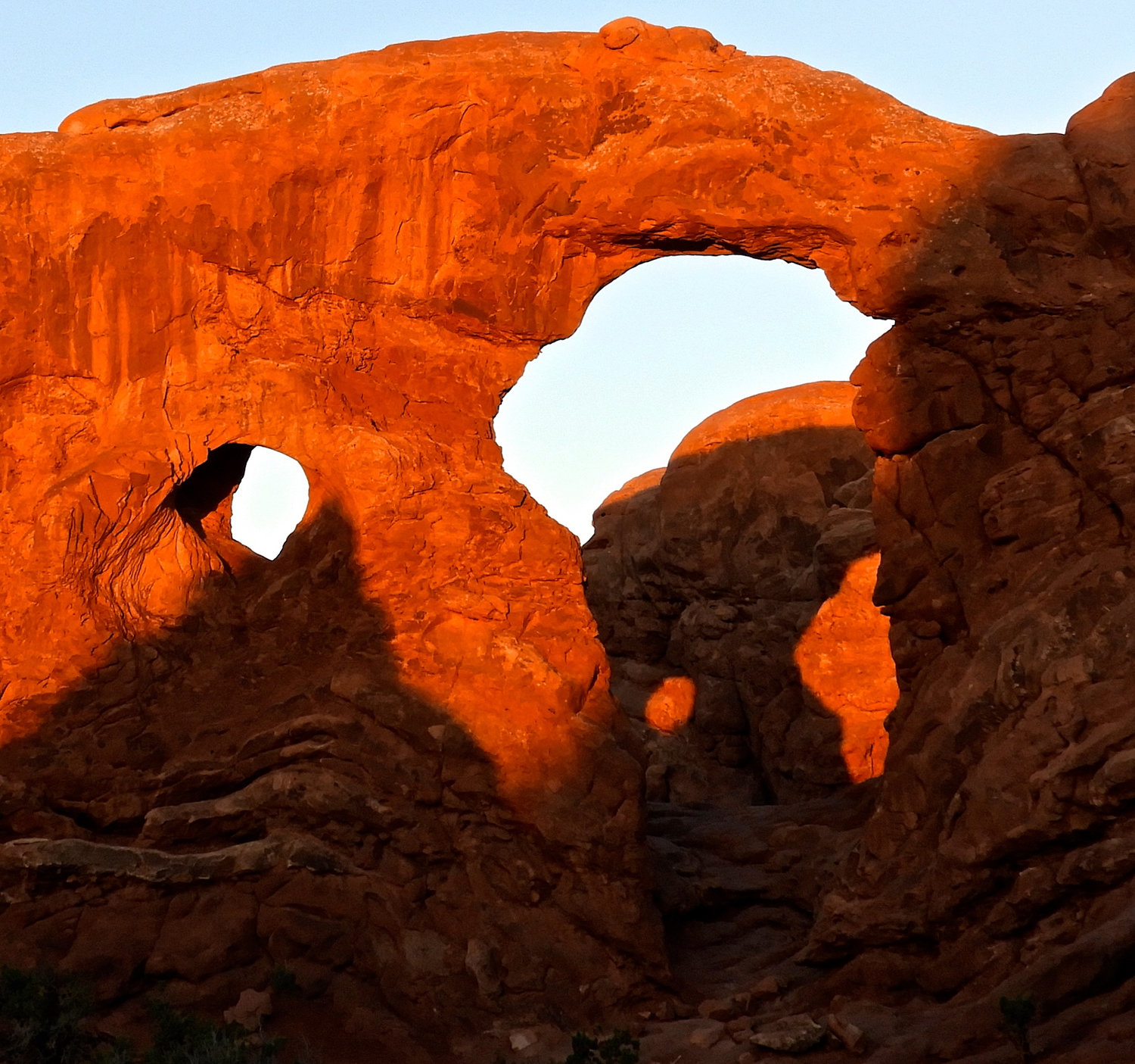 “Layered Arches, Sunrise” is one of David D. Sorensen featured in “The Art of Quarantine” exhibition at the Gallery with A Cause, part of the New Mexico Cancer Center in Albuquerque, Feb. 22-May 21.
