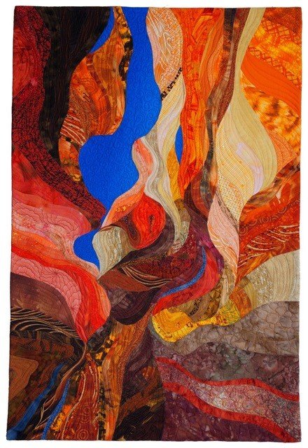 Vicki Conley won first place in the Artforms Annual Members Show for “Slot Canyon.”