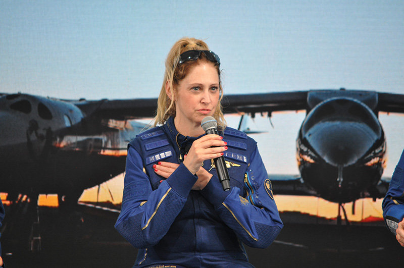 Astronaut Beth Moses talks about her experience on the Unity 22 flight. She said she carried flowers with her into space for the connection to earth.