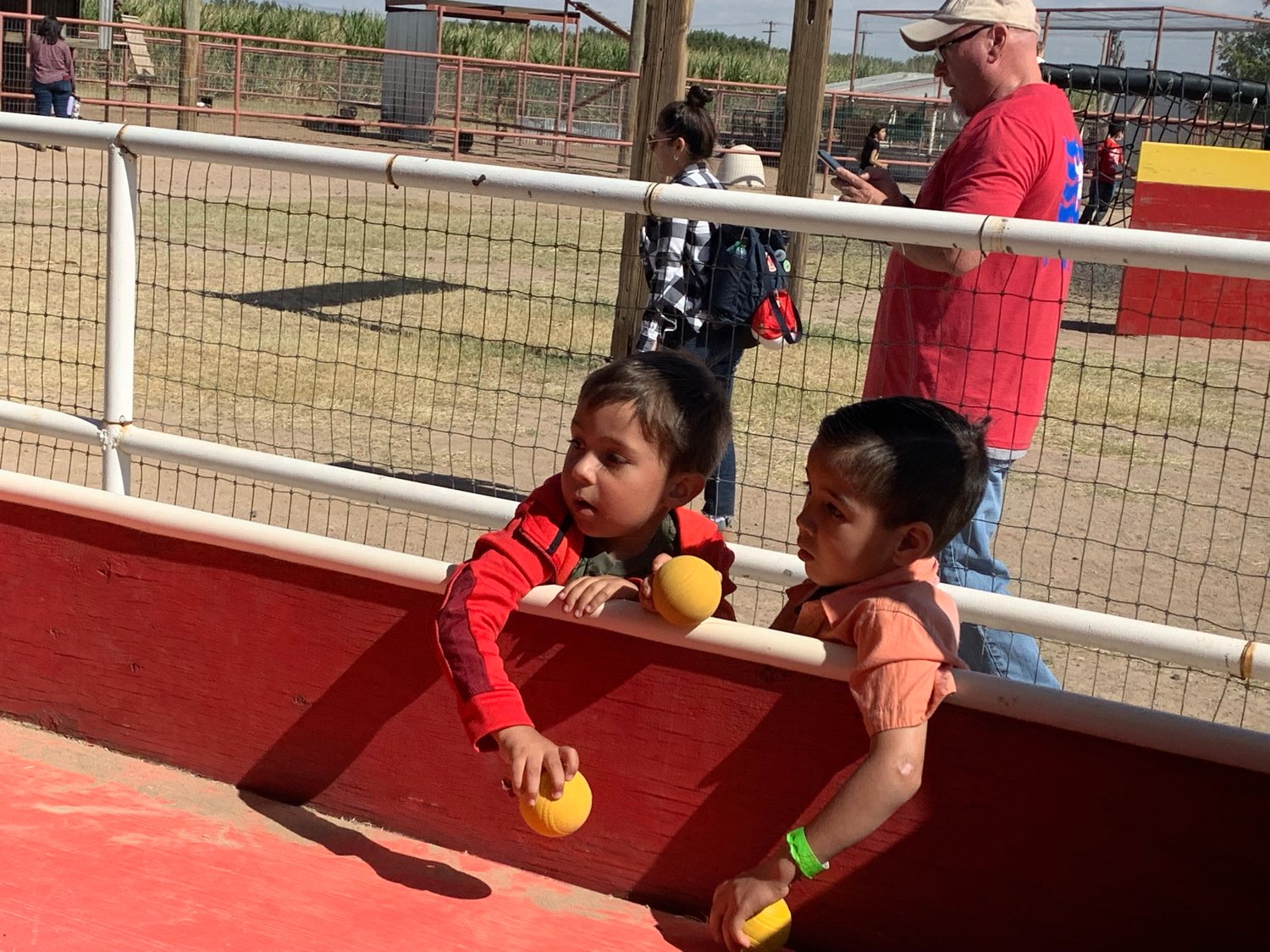 All grades of students are scheduled to visit the maze during weekdays. These young men are part of the Flying Colors Daycare system with three locations across El Paso.
