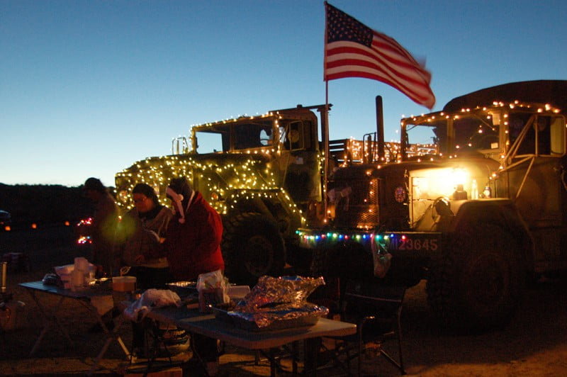 At Elephant Butte Lake State Park a walk along the beach offers warmth and luminarias Dec. 11.