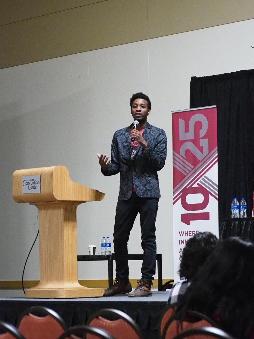 Julian Alexander was the emcee and a presenter at Doña Ana Community College’s 10x25 Conference in October.