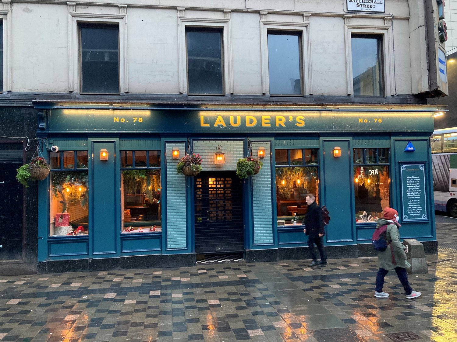 The Lauder,s pub, tidy and near symmetrical, resembles a set by filmmaker Wes Anderson.
