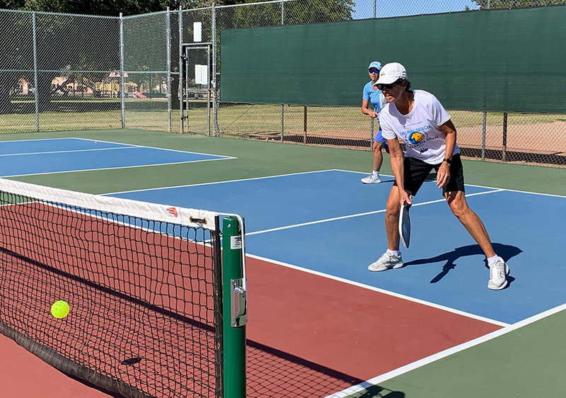 Pickleball enthusiasts say the sport combines tennis and badminton into a very social, fun sport to play.
