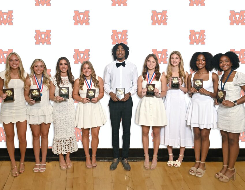 Madison Central High School hosted its annual senior class day awards presentations Tuesday, May 6. The following seniors were named the MCHS Jaguar Spirit Award winners: Rivers Biggs, Neily Claire Collums, Bailey Donahue, Cambre Malone, Kody Smith, Jordan Owens, Virginia Phillips, Makenzie Scott, and Valeja Stapleton. Not pictured is Sam Carr.