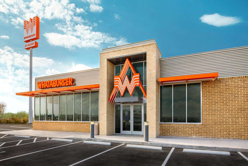 This rendering shows the new exterior prototype for Whataburger. The Madison Whataburger building will not feature the traditional orange coloring, but instead will be all white, which the developer says will be “unique.”