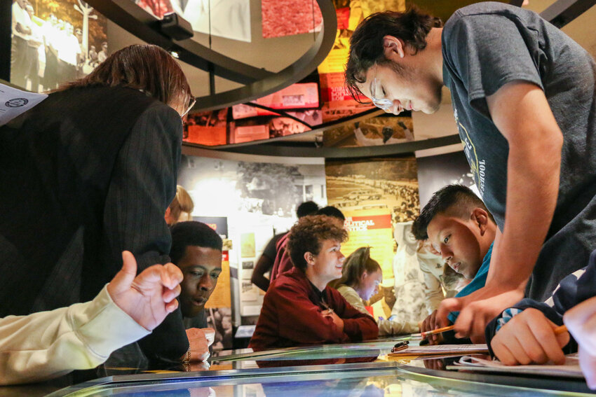 The Two Mississippi Museums has thousands of visitors each year. They recently received a $50,000 grant from the Nissan Foundation. Students from Morton High School engage in interactive exhibit panels during their visit to the Mississippi Civil Rights Museum at the Two Mississippi Museums in Jackson.