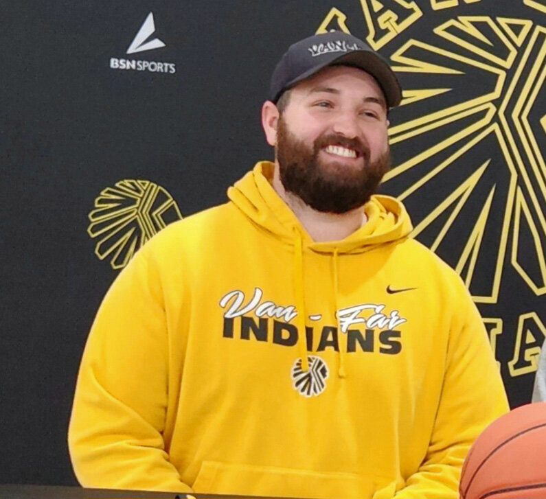 Dustin Elledge was hired as the new athletic director at Van-Far recently. The Wright girls basketball coach this past season returns to the school he worked at for three years.
