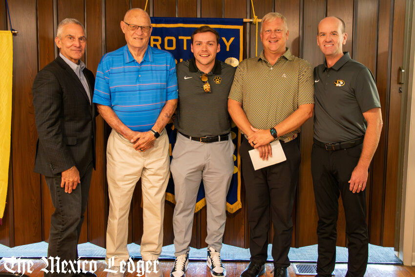 (left to right) Mike Alden, Larry Huffman, Reilly Workman, George Huffman and Eric Morrison