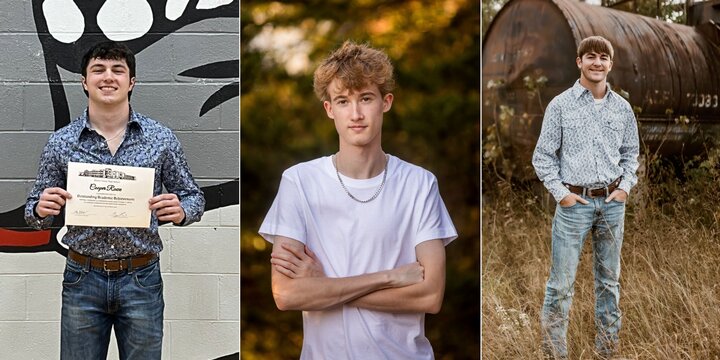 From Left: Cooper Rowe, Eric Heaton, Tyson Carr