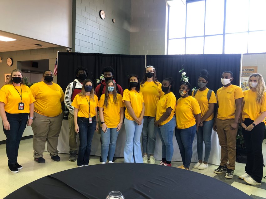 Pictured, left to right, are Mrs. Christy Creel, Davyon McWilliams, Jar'dan Sanders, Mrs. Deana Cumberland, Nathan Overstreet, Kara Daly, Cydney Porche', Emma Taylor, Makayla Evans, Kaiya Tucker, Adriana Rush, Jeffery Gary and Mary Booker. Not pictured: Talease Griffin, Zoey McGriff, Shelby Stevens and Teanna Gadson.