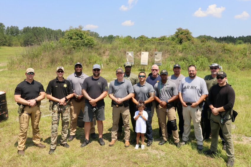 Representatives of the Neshoba County SO and Philadelphia Police Department at the competition.