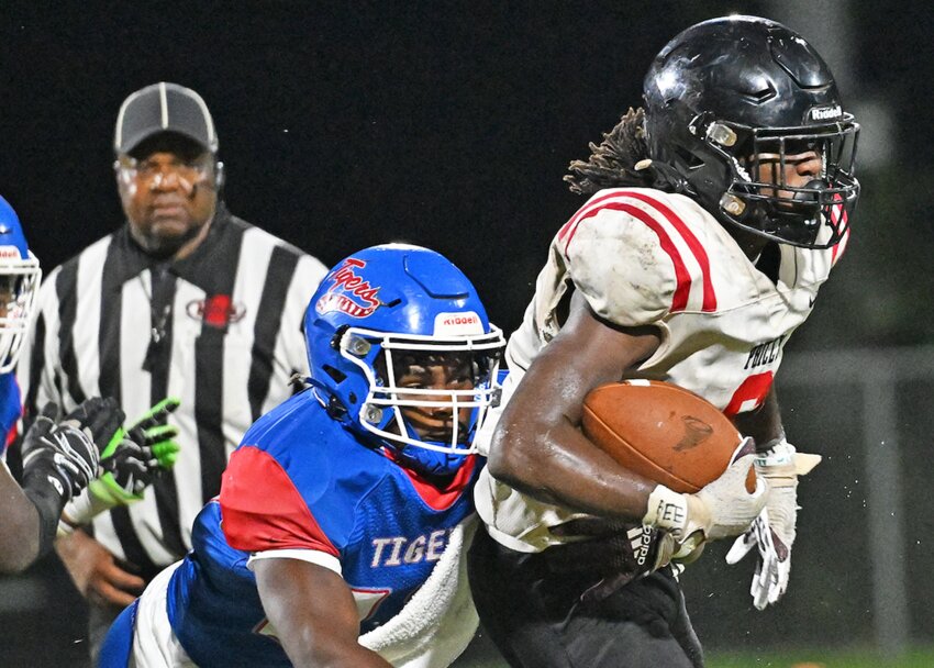 Philadelphia running back C.J. Rush carried the ball 18 times for 87 yards in last week's match against Noxubee County.