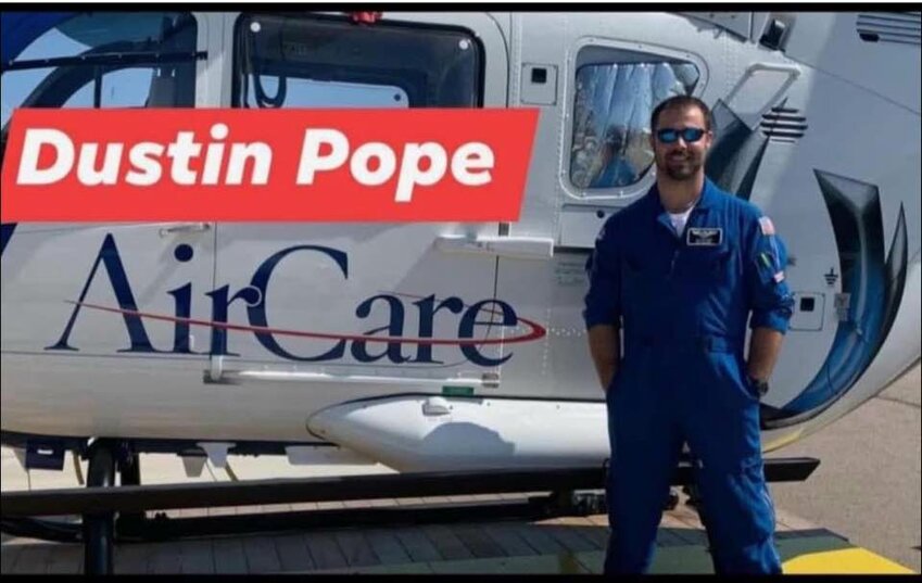 Dustin Pope, a flight nurse from Neshoba County, was among those who perished in the crash Monday, the Democrat has confirmed.