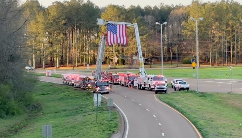 First responders paid tribute to fallen UMMC flight nurse Dustin Pope as he was laid to rest on Saturday.