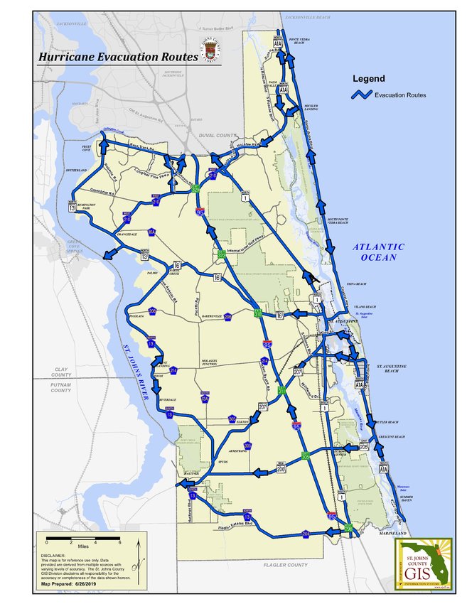 Evacuation Routes | The Ponte Vedra Recorder