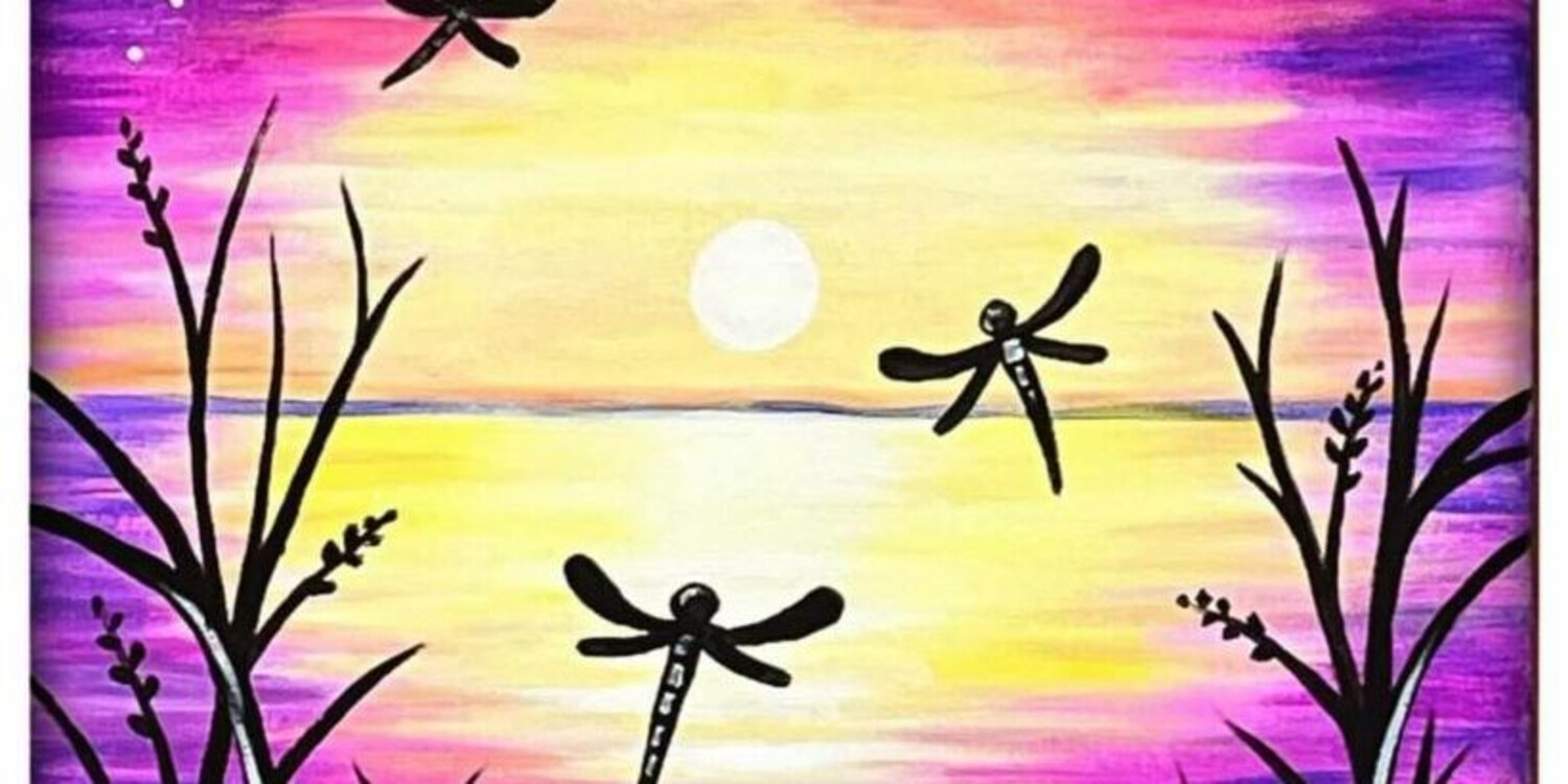 Dancing Dragonflies - Painting Class | Hey Rhody Media Co.