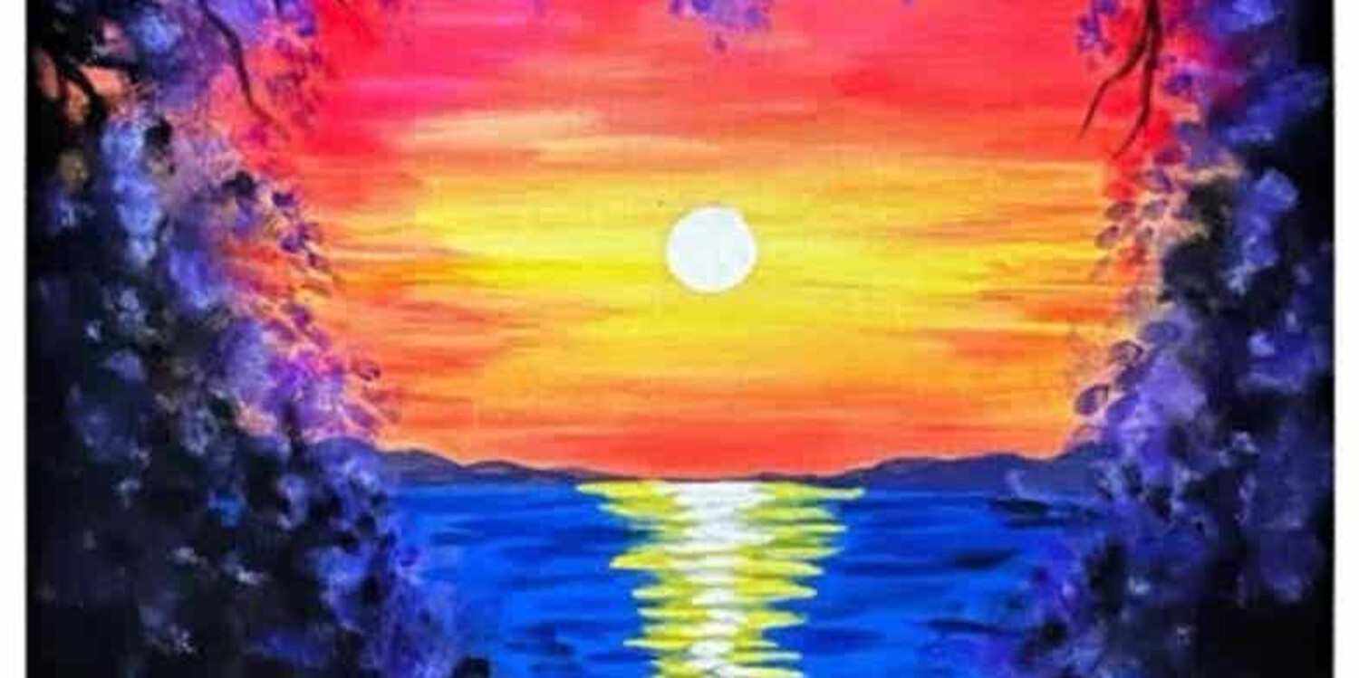 Sunset Cove - Painting Class | Hey Rhody Media Co.