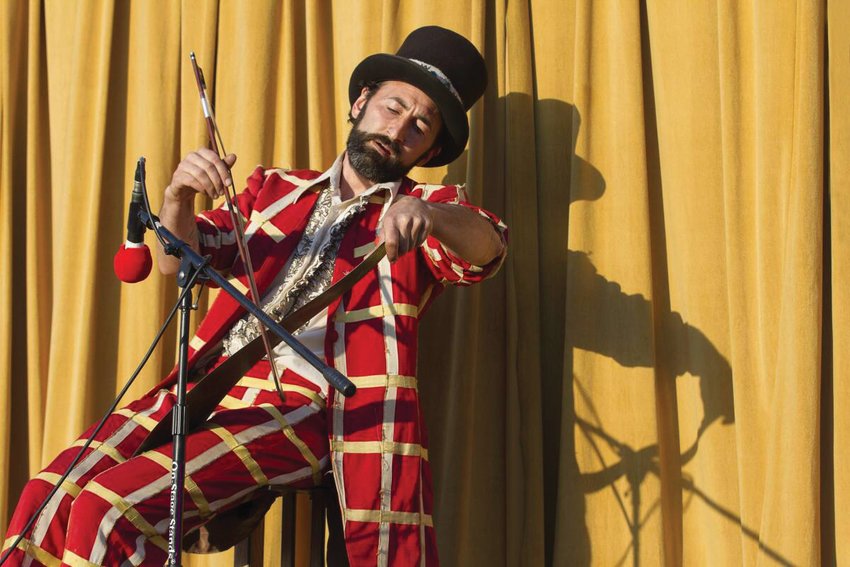Tobias Weinberger has been performing magic and circus arts since the age of 11. For the past decade, Weinberger has combined his love of magic, circus, and surrealism to build his own show and mobile theatre called The Traveling Spectacular.