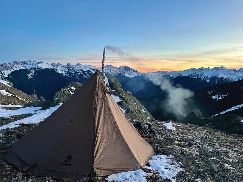Below, the vistas of the Olympic Mountains are all part of the backcountry hunting experience in the areas around the edges of the national parks.