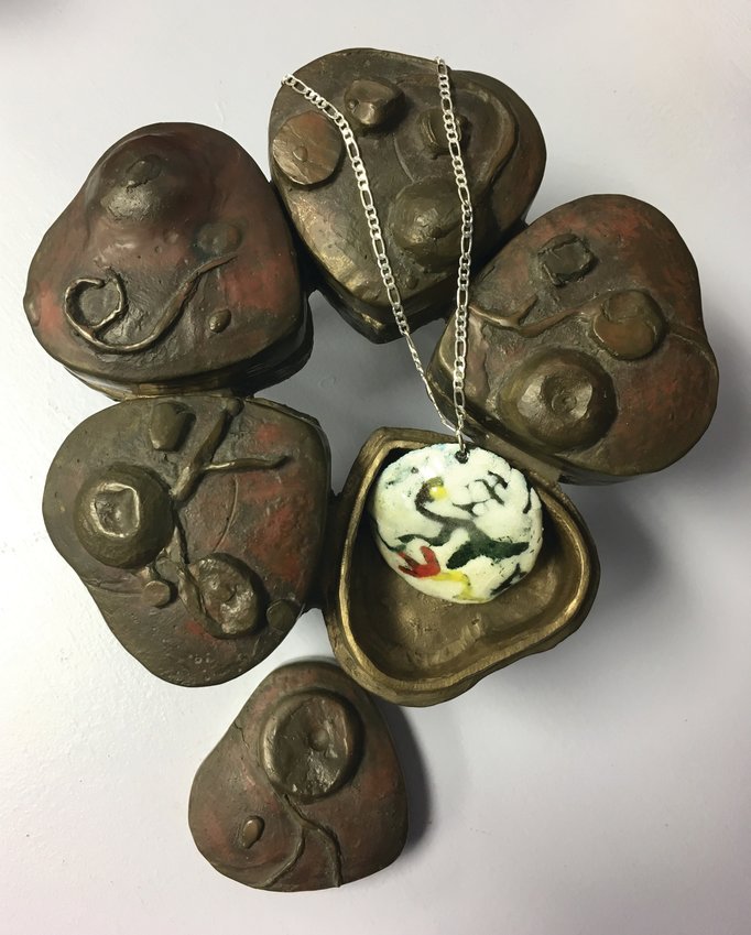A necklace by Katie Jablonski, the Port Ludlow Art League&rsquo;s January jeweler of the month.