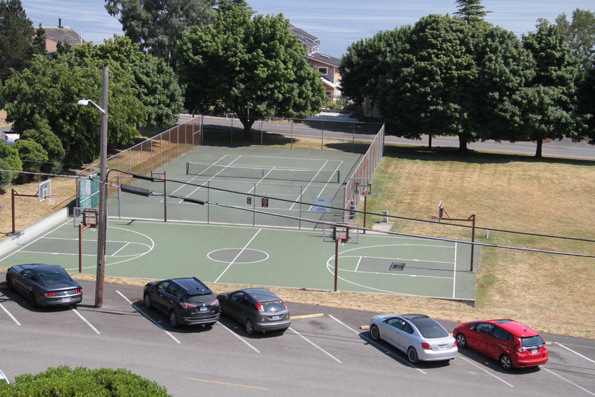 The courts at Courthouse Park in Port Townsend.