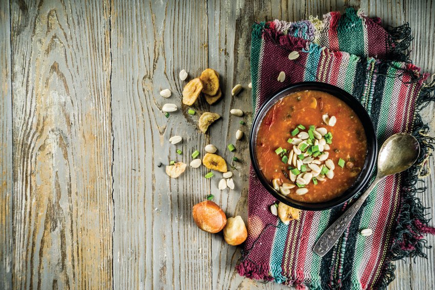 Sweet Potato and Cashew Camp Stew is an African-inspired dish that&rsquo;s easy to make and delicious, as well.