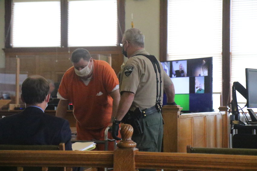 Beckmeyer prepares to leave the courtroom after his final sentencing, Friday, Aug. 20.