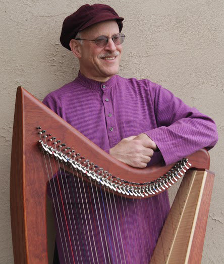 David Michael will present original music for Celtic harp and cello at the Candlelight Concert presented by Trinity United Methodist.