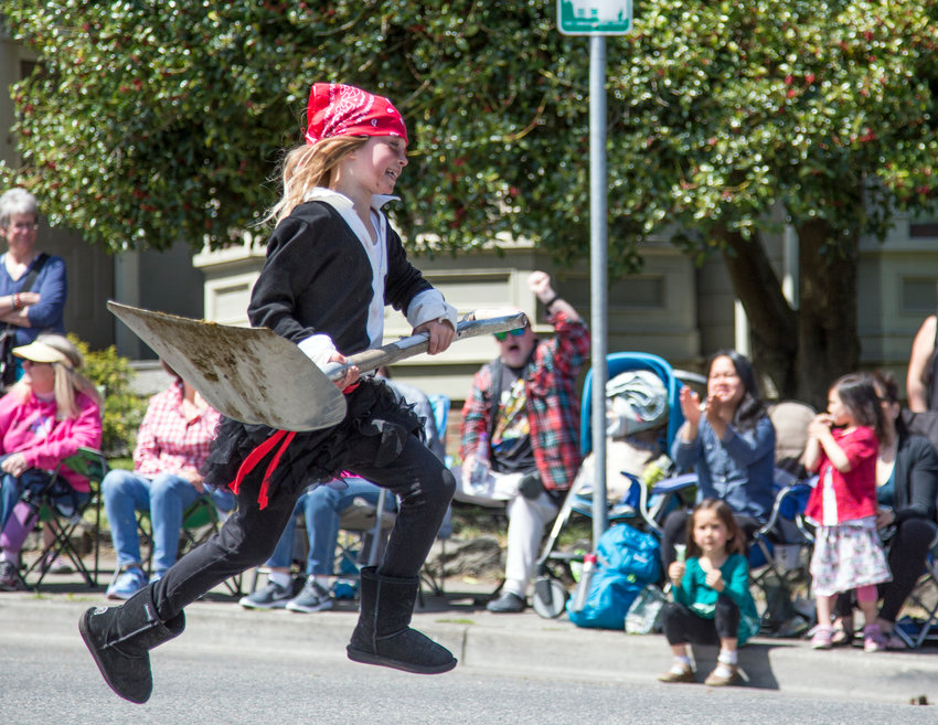 Sunny skies welcomed participants in the Rhodendron Festival&rsquo;s Grand Parade during the big event&rsquo;s pre-pandemic glory in 2019.