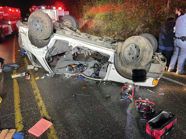 A passenger in a 1998 Honda Passort SUV that rolled over on US Highway 101 last week was injured in the crash and taken to Harborview Medical Center in Seattle.