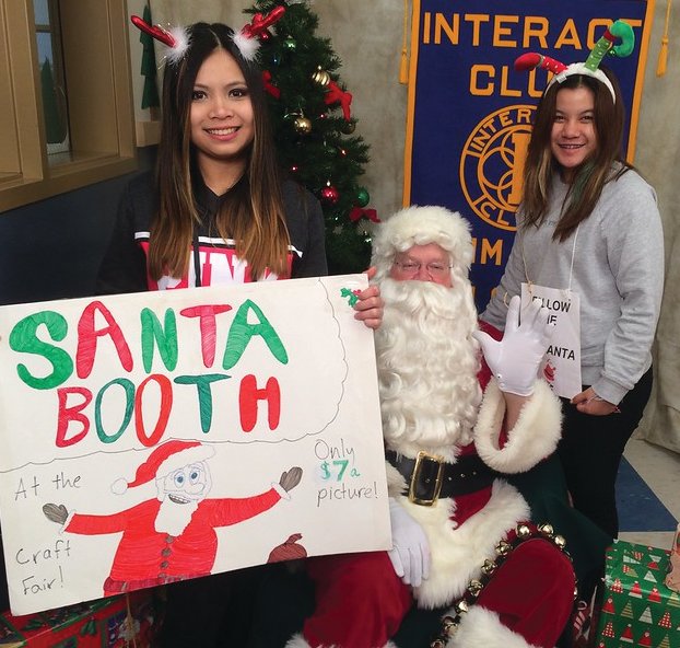 Students with the Chimacum Interact Club will welcome Santa to the Chimacum Arts and Crafts Fair this weekend.