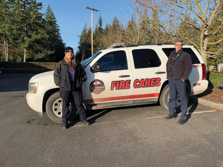 Leeann Peterson and Jeff Woods make up the East Jefferson Fire Rescue&rsquo;s CARES team.