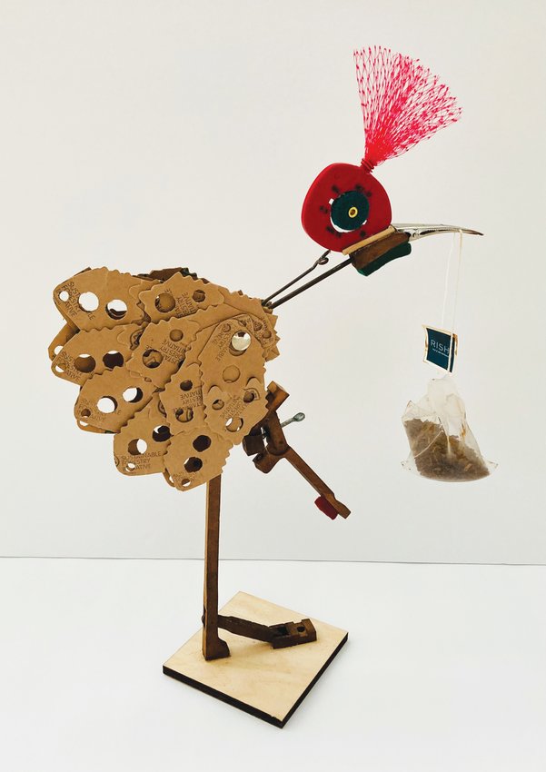&ldquo;Birds of a Different Feather,&rdquo; a sculpture by Pamela Raine.